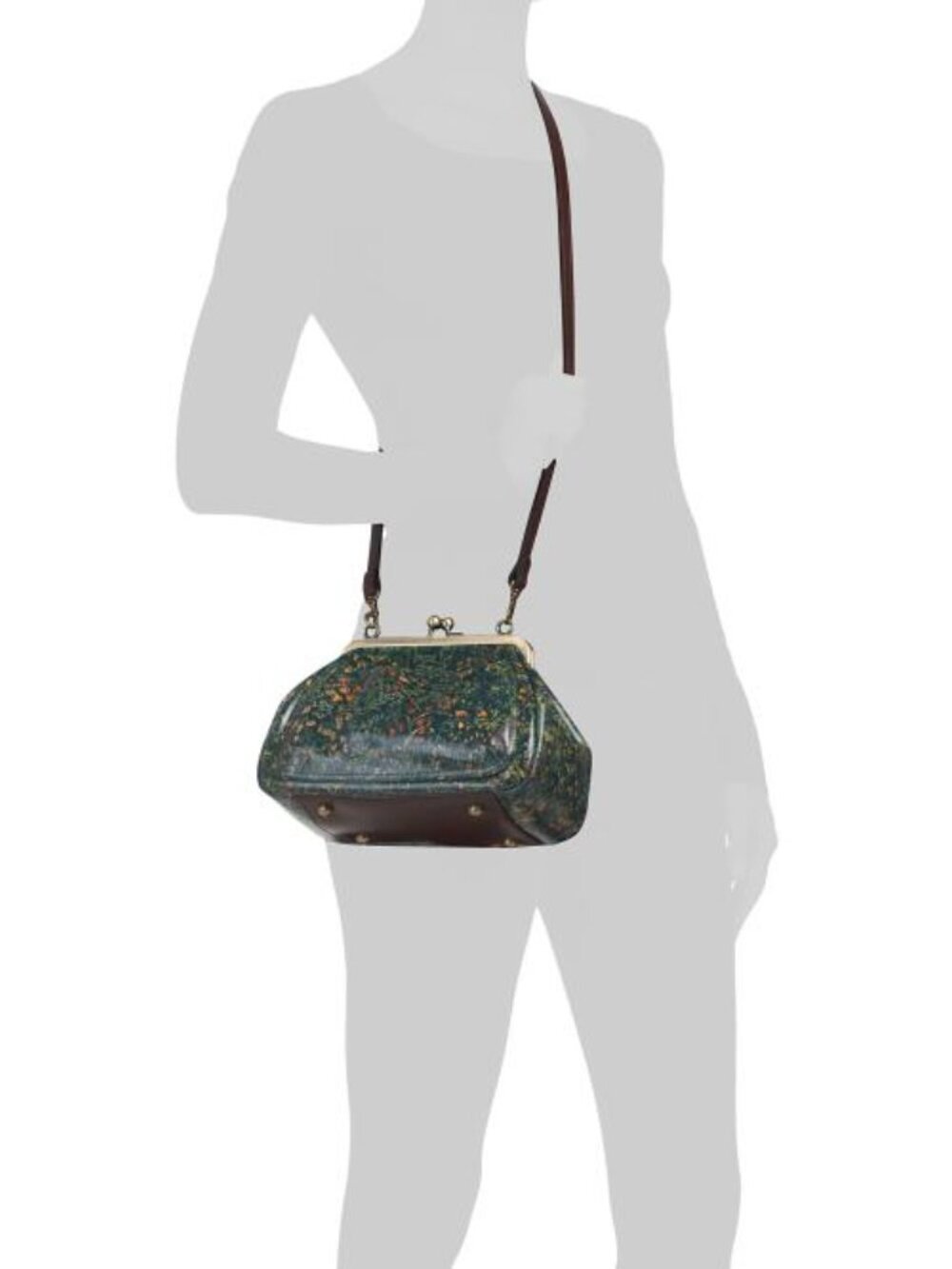 PATRICIA NASH Leather Annie Frame Shoulder Bag With Two Straps - Picture 2 of 4